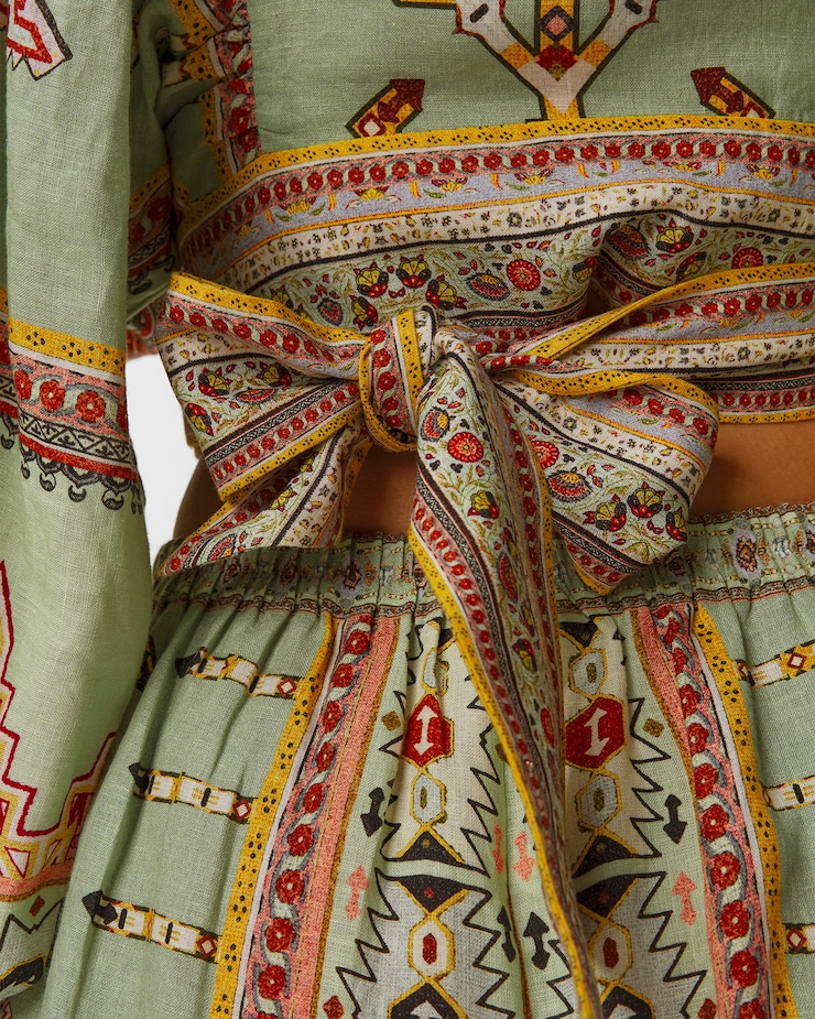 Chemise en lin pour femmes Camilla Cropped