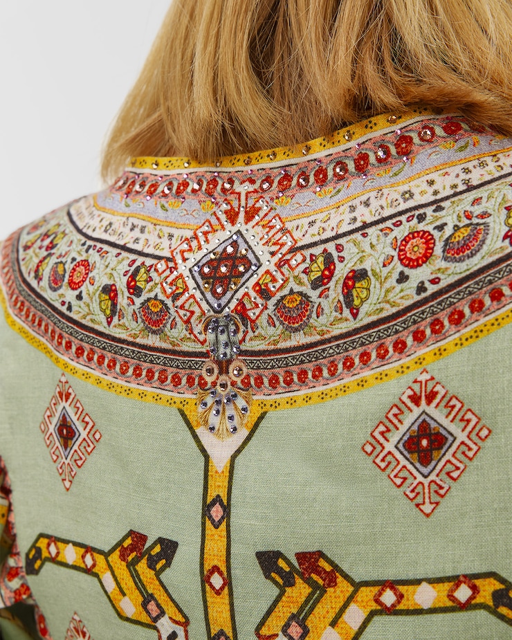 Chemise en lin pour femmes Camilla Cropped