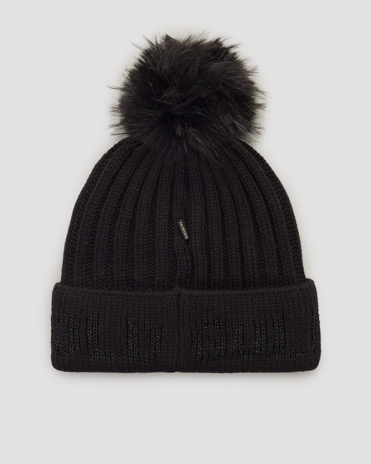 Bonnet en laine pour femmes Goldbergh HODD noir