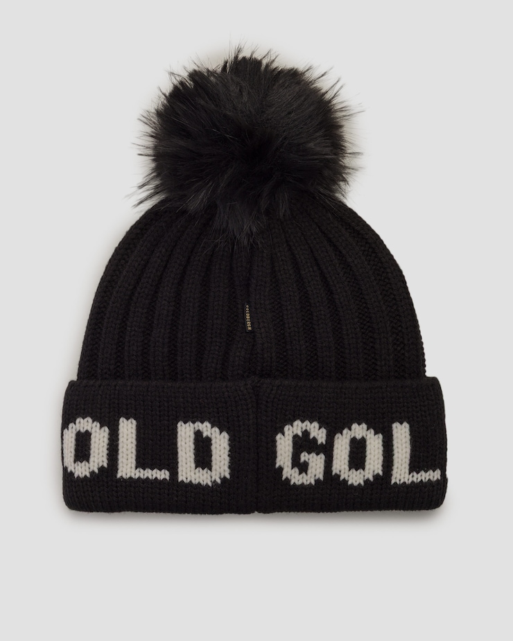 Bonnet en laine pour femmes Goldbergh HODD noir