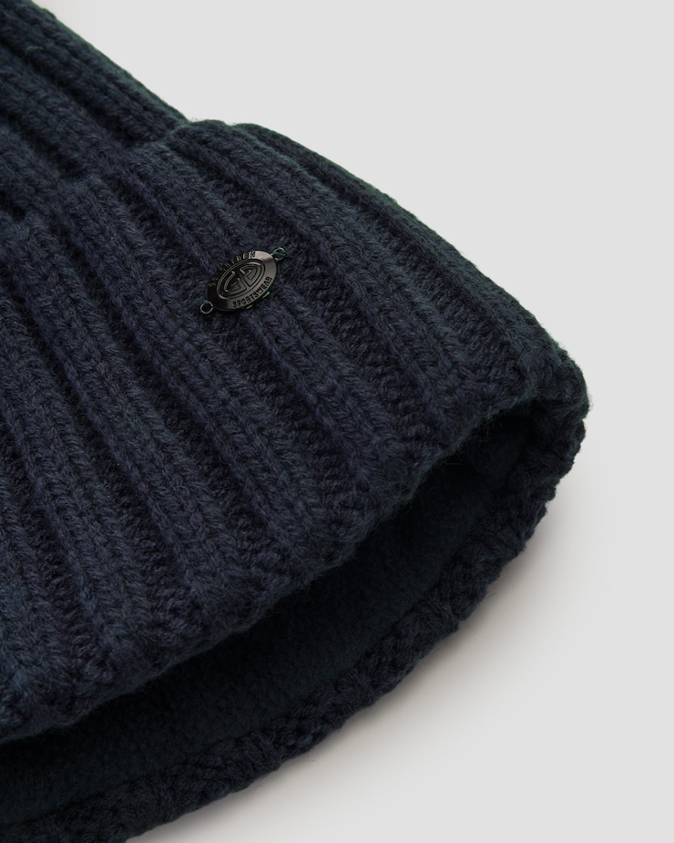 Bonnet en laine pour femmes Goldbergh UNA bleu marine