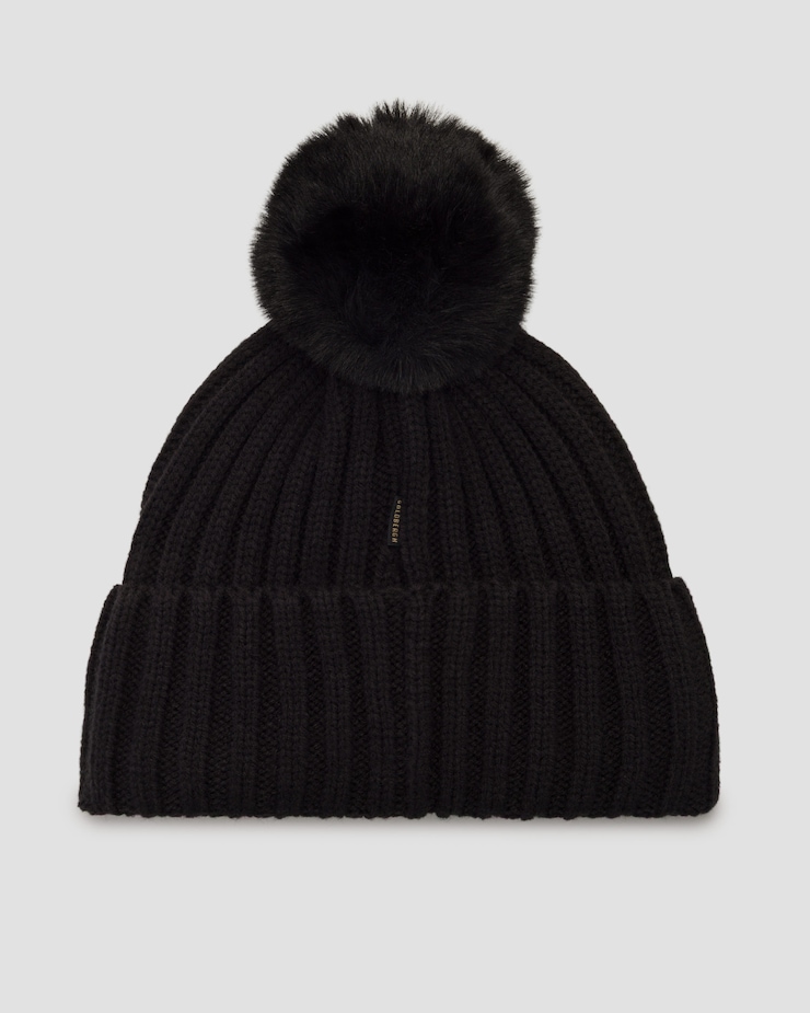 Bonnet en laine pour femmes Goldbergh UNA noir