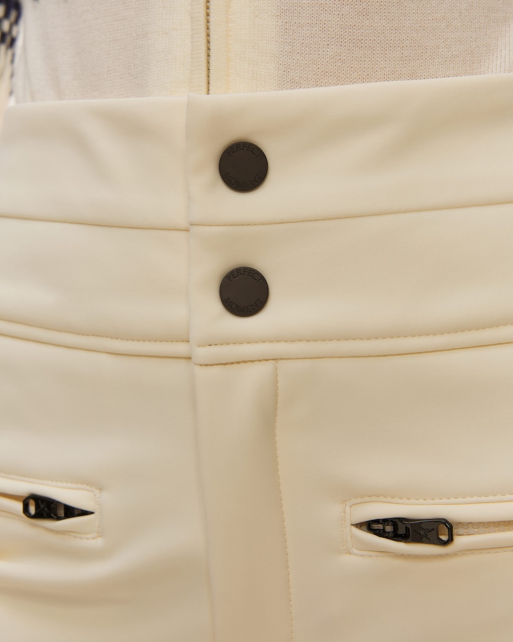 Pantaloni bianchi da sci da donna Perfect Moment Aurora Hw Ski Pant