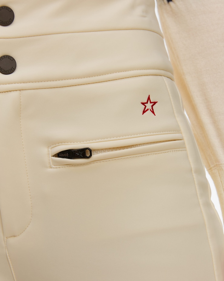 Pantaloni bianchi da sci da donna Perfect Moment Aurora Hw Ski Pant
