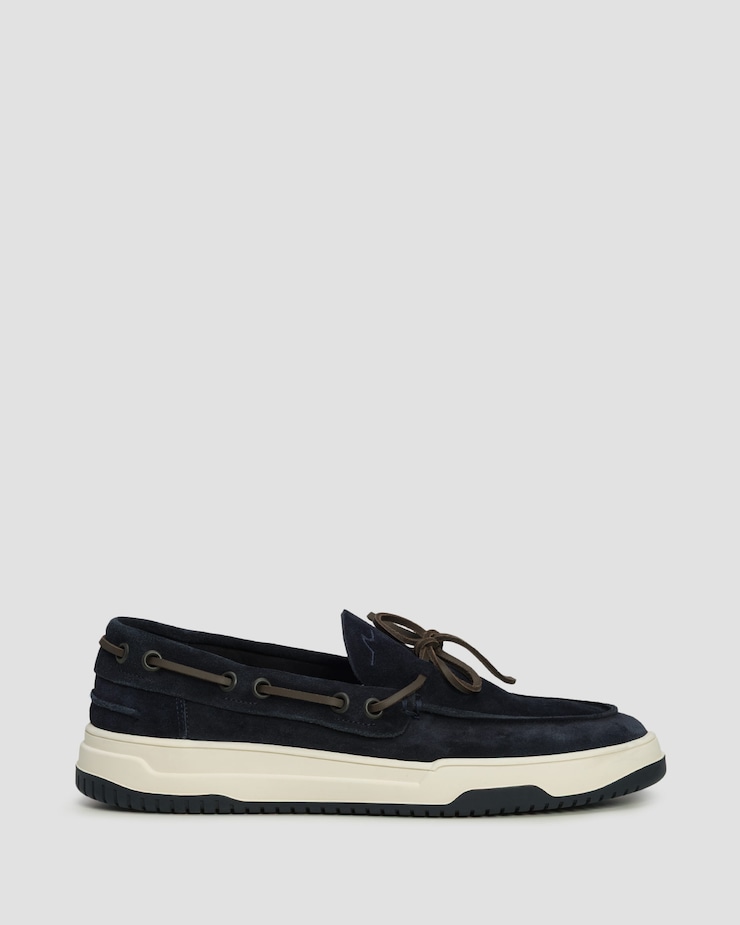 Pantofi laofer din piele de căprioară pentru bărbați Paul&Shark Yacht Club bleumarin