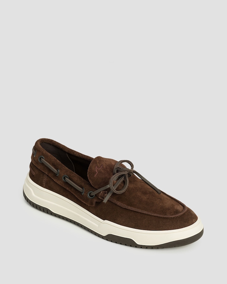 Pantofi laofer din piele de căprioară pentru bărbați Paul&Shark Yacht Club bleumarin