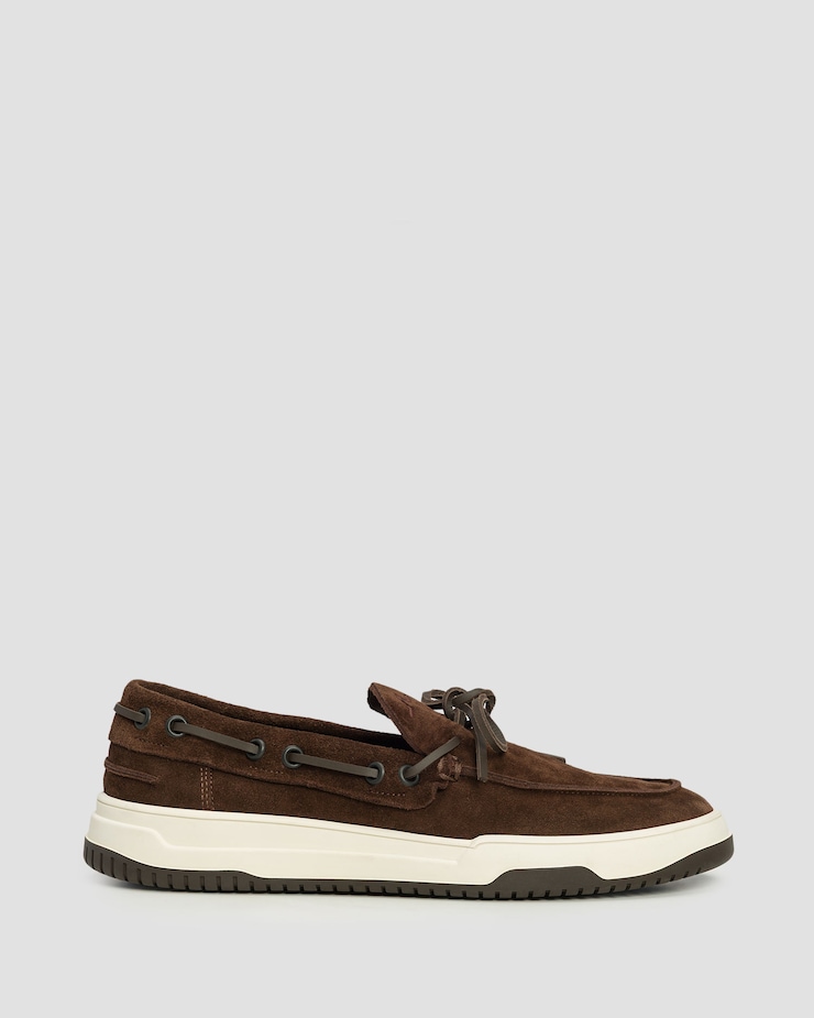 Pantofi laofer din piele de căprioară pentru bărbați Paul&Shark Yacht Club bleumarin