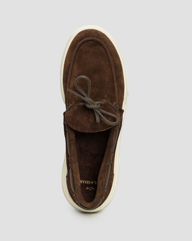 Pantofi laofer din piele de căprioară pentru bărbați Paul&Shark Yacht Club bleumarin