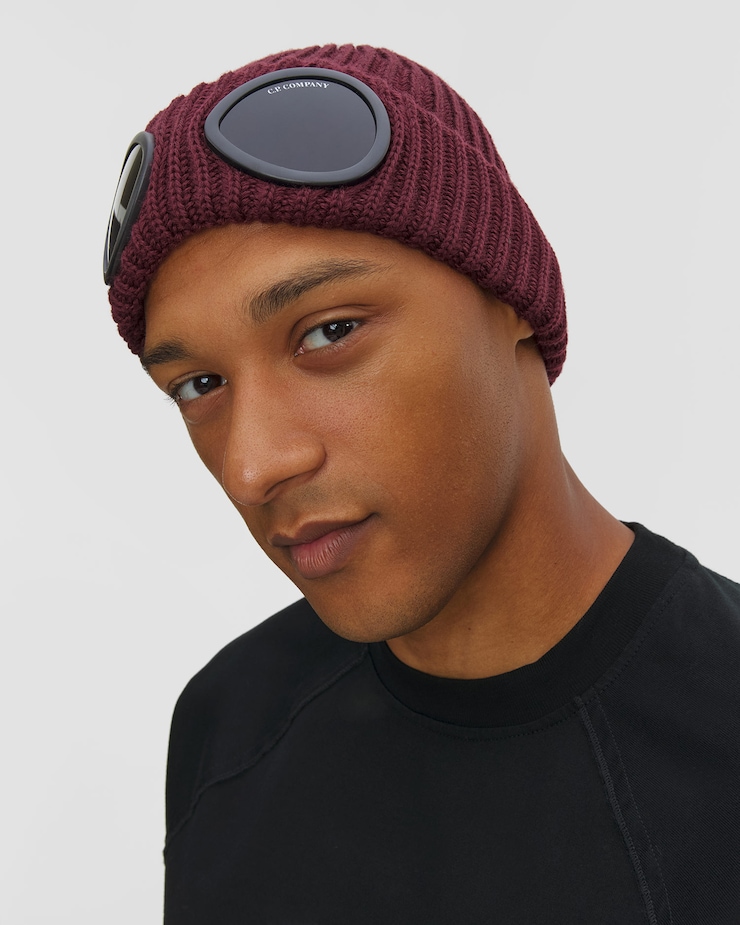 Bonnet en laine pour hommes Goggle C.P. Company