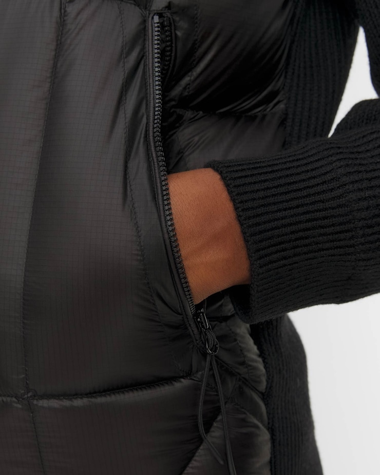Męska kurtka hybrydowa z kapturem C.P. Company Extrafine Merino Wool Mixed Goggle