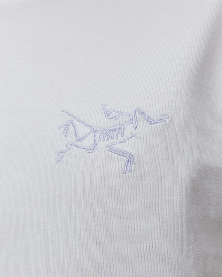 T-shirt damski Arcteryx Kragg Cotton Little Bird Crew SS W biały