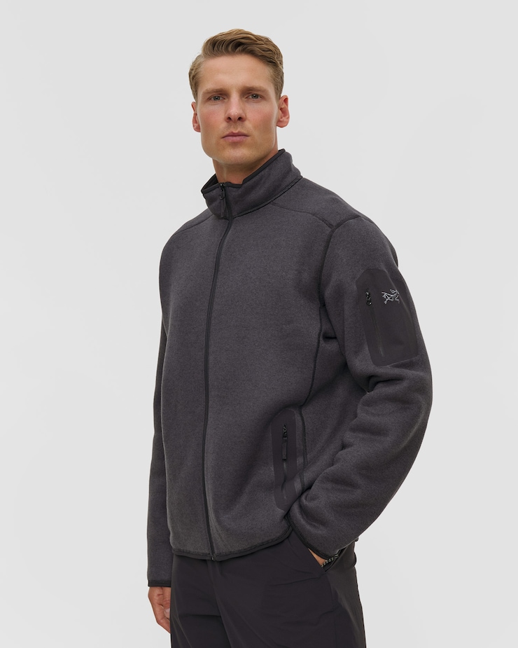 Arcteryx Covert Cardigan M Herren-Sweatshirt in Schwarz