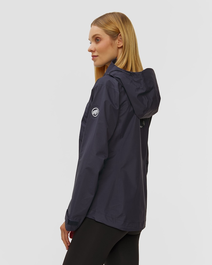 Giacca hardshell da donna Mammut Taiss HS Hooded Jacket Women blu scuro
