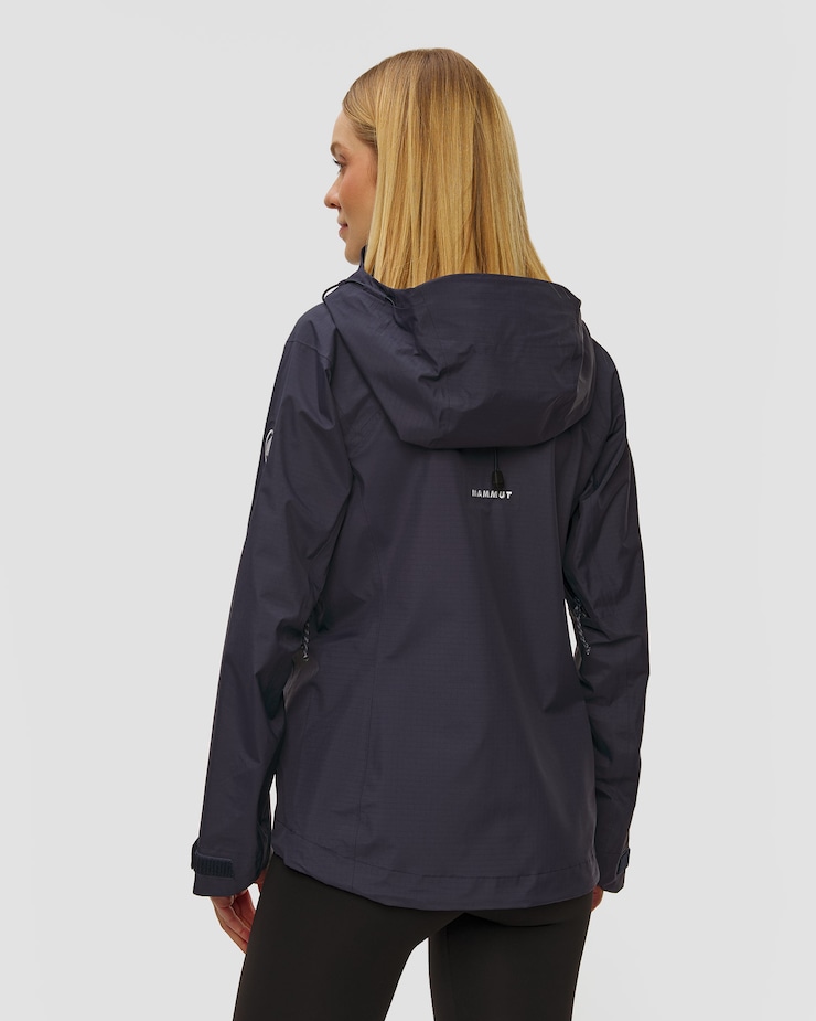 Giacca hardshell da donna Mammut Taiss HS Hooded Jacket Women blu scuro