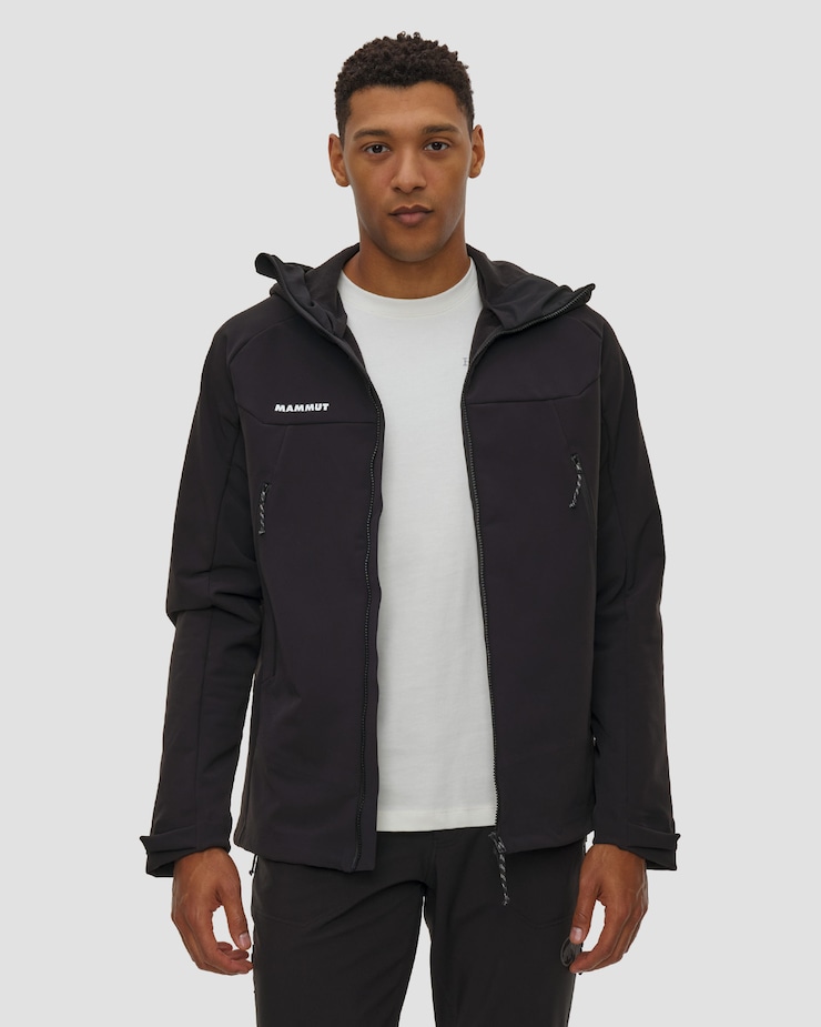 Mammut Winterfield So Hooded Jacket Men Herren-Softshelljacke in Schwarz