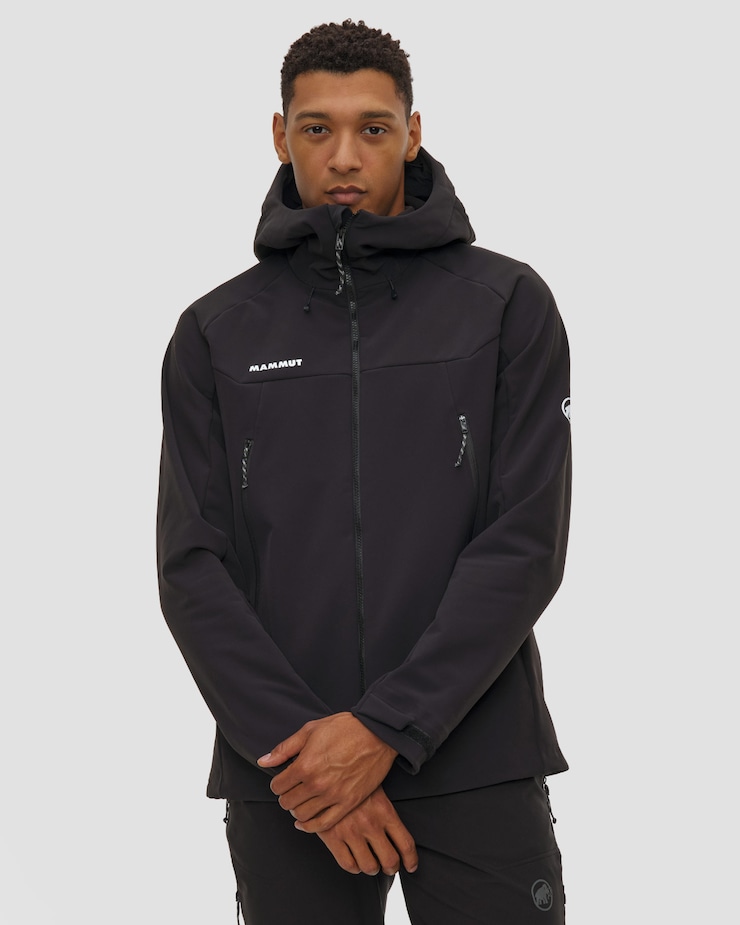 Mammut Winterfield So Hooded Jacket Men Herren-Softshelljacke in Schwarz