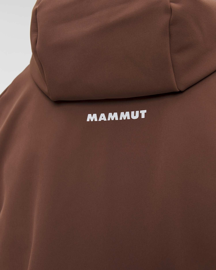 Kurtka softshellowa męska Mammut Winterfield So Hooded Jacket Men brązowa