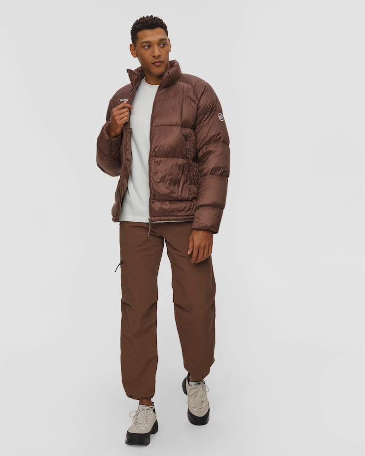 Veste en duvet pour hommes Mammut Glacier Glow IN Jacket Men marron