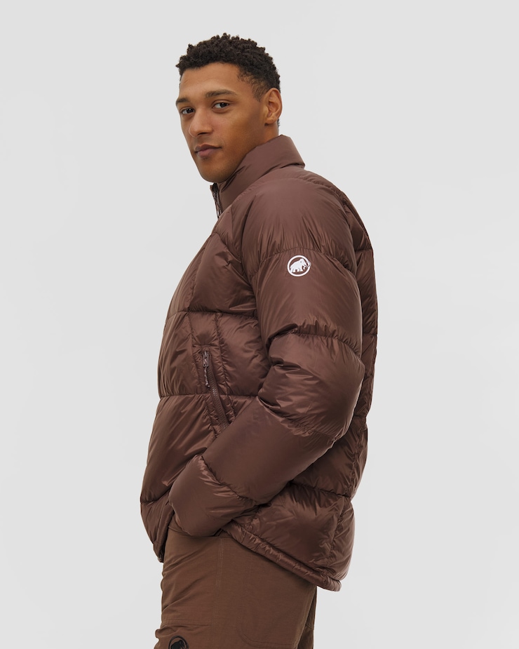 Veste en duvet pour hommes Mammut Glacier Glow IN Jacket Men marron
