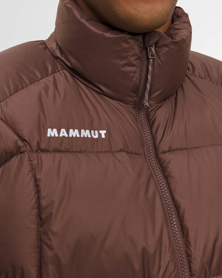 Veste en duvet pour hommes Mammut Glacier Glow IN Jacket Men marron