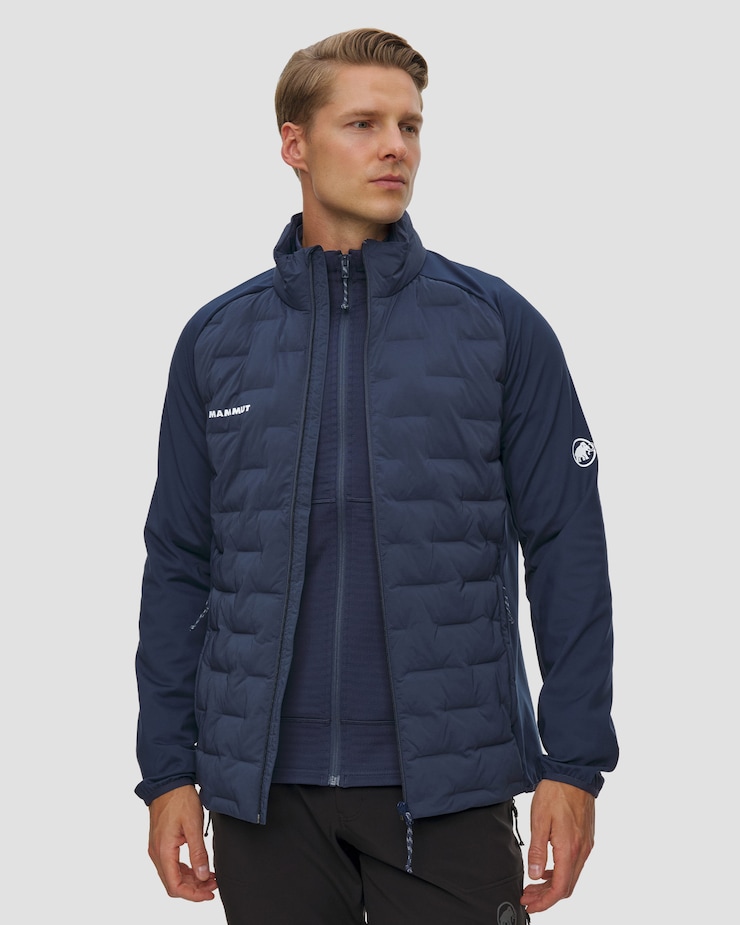 Giacca ibrida da uomo Mammut Sender IN Hybrid Jacket Men blu scuro, Colore/Disegno: Granatowy