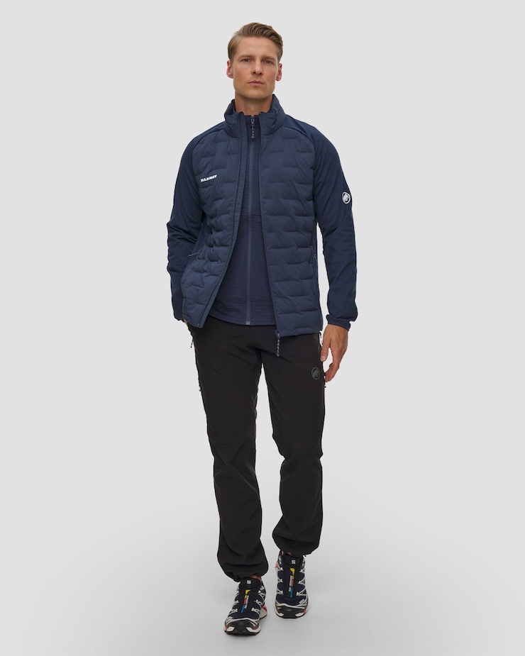 Tmavě modrá pánská bundomikina Mammut Sender IN Hybrid Jacket Men