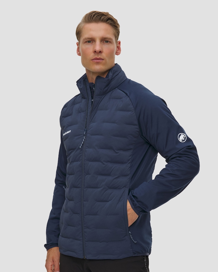 Tmavě modrá pánská bundomikina Mammut Sender IN Hybrid Jacket Men