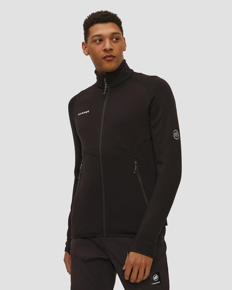 Felpa in pile da uomo Mammut Aconcagua ML Jacket Men nera
