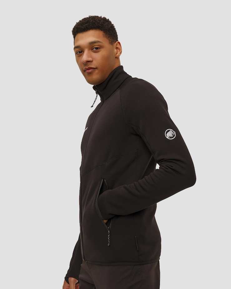Felpa in pile da uomo Mammut Aconcagua ML Jacket Men nera