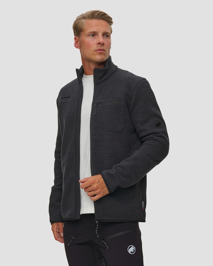Polarová pánská mikina Mammut Arctic IV ML Jacket Men v černé barvě