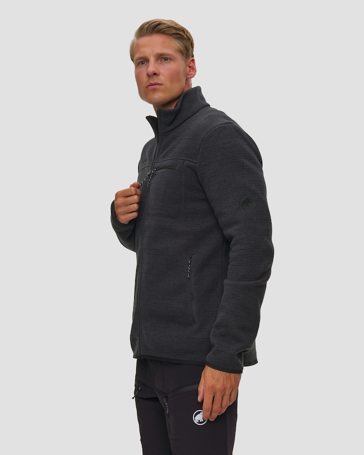 Polarová pánská mikina Mammut Arctic IV ML Jacket Men v černé barvě