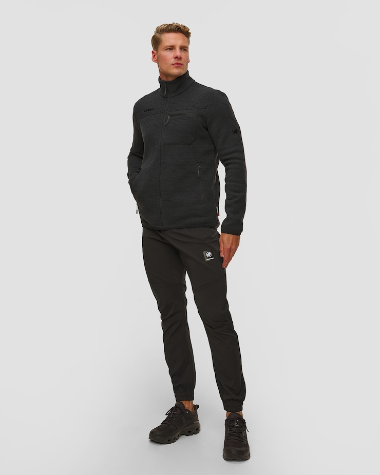 Polarová pánská mikina Mammut Arctic IV ML Jacket Men v černé barvě