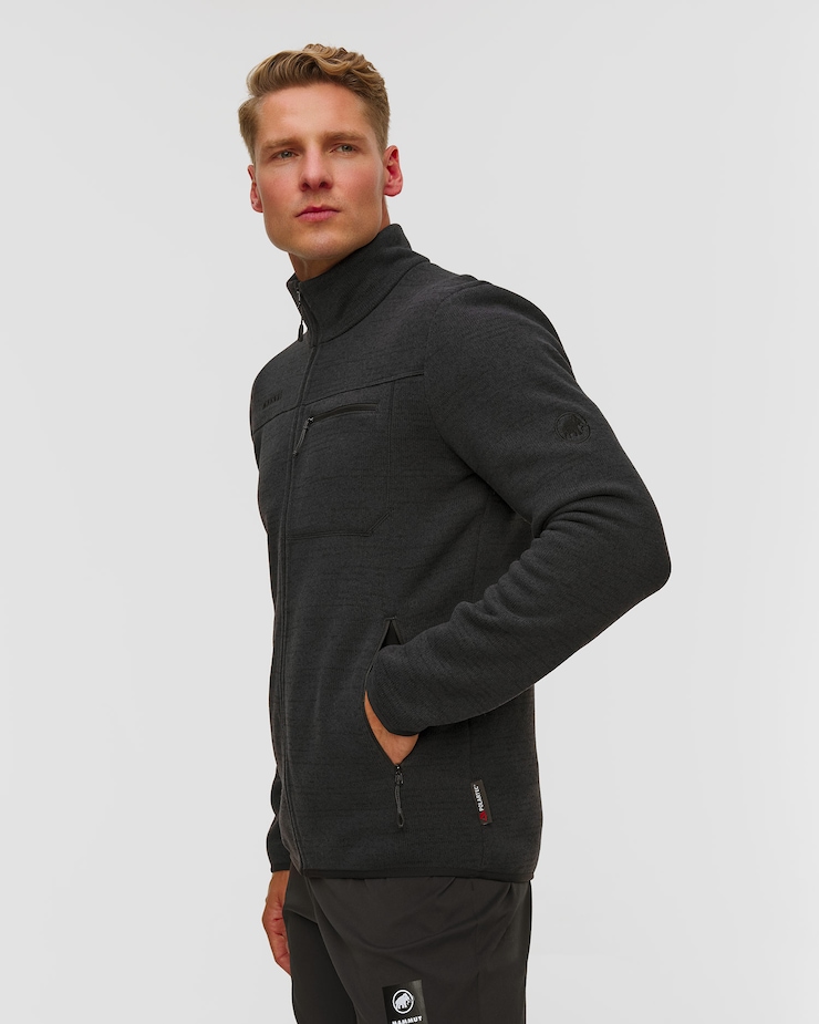 Polarová pánská mikina Mammut Arctic IV ML Jacket Men v černé barvě