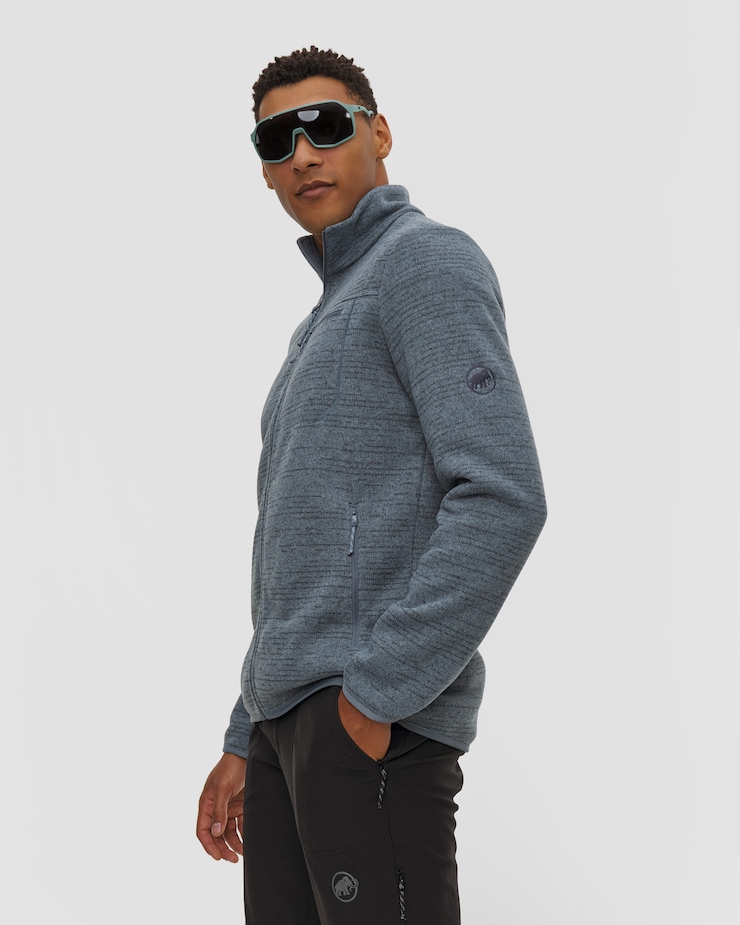 Sweat-shirt pour hommes Mammut Arctic IV ML Hooded Jacket Men gris-bleu