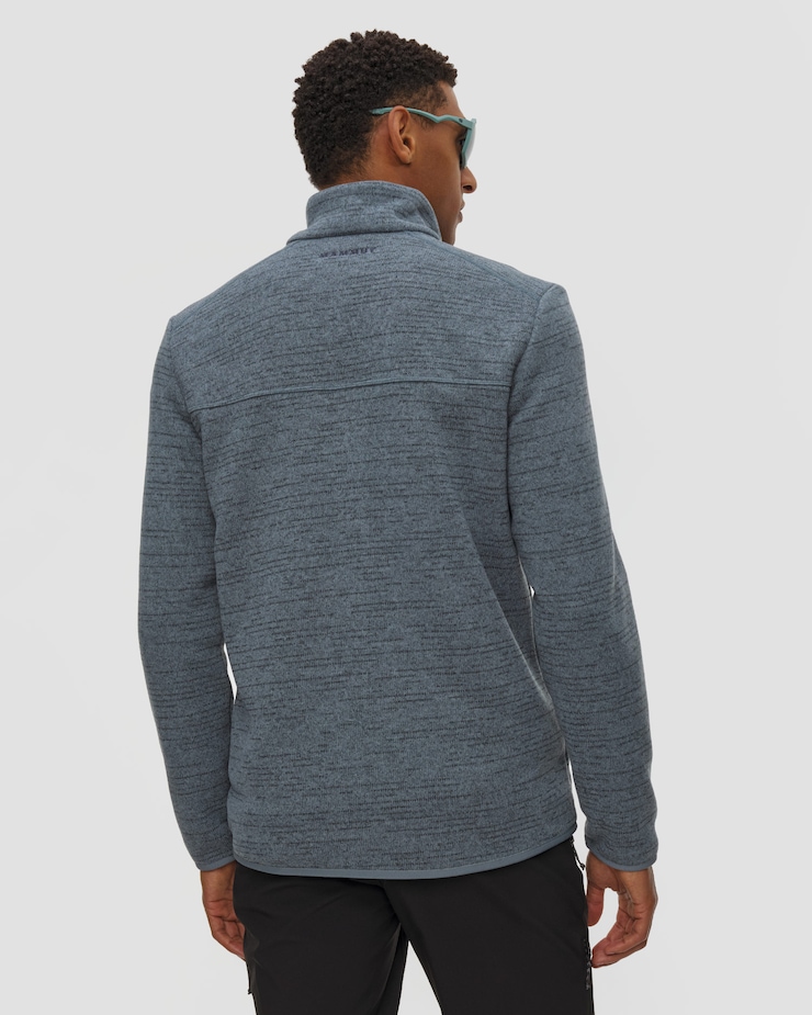 Sweat-shirt pour hommes Mammut Arctic IV ML Hooded Jacket Men gris-bleu