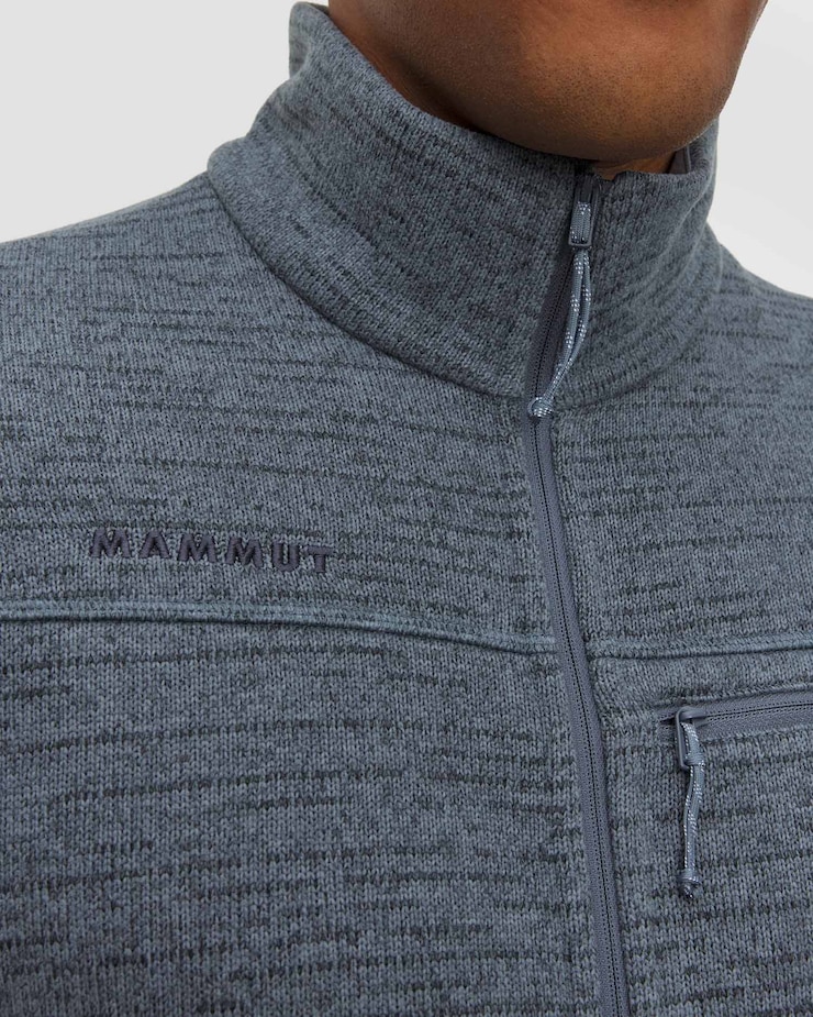 Sweat-shirt pour hommes Mammut Arctic IV ML Hooded Jacket Men gris-bleu