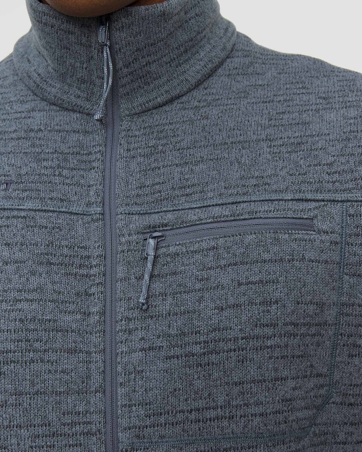 Sweat-shirt pour hommes Mammut Arctic IV ML Hooded Jacket Men gris-bleu