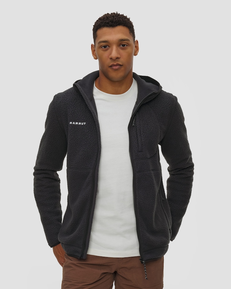 Sweat-shirt pour hommes Mammut Falera Pro ML à capuche noire