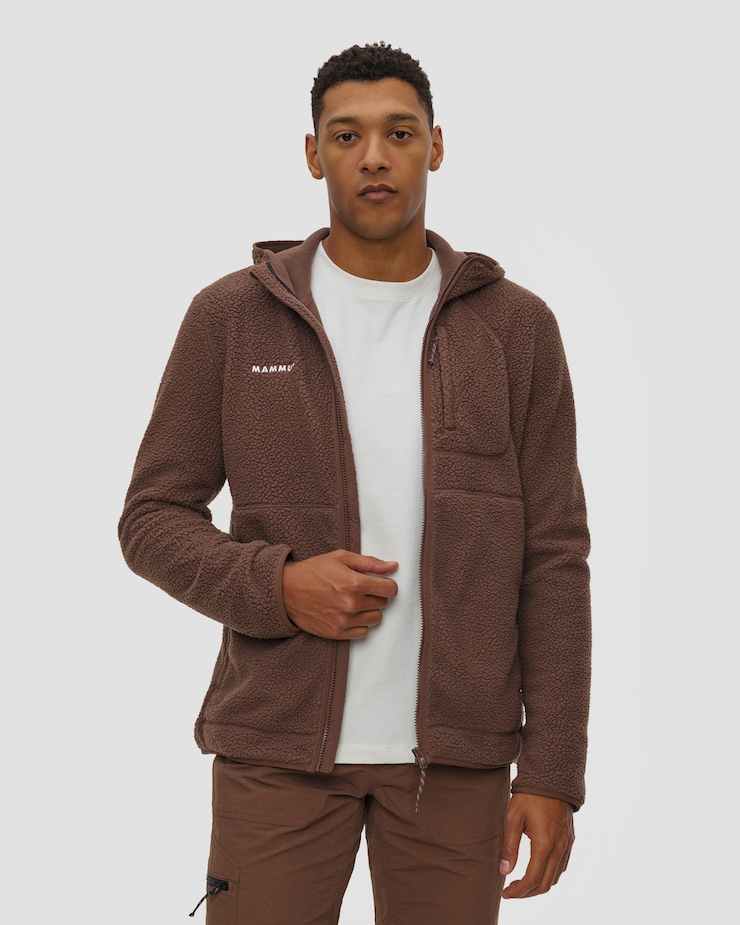 Sweat-shirt pour hommes Mammut Falera Pro ML Hooded Jacket Men marron, Couleur: Brązowy