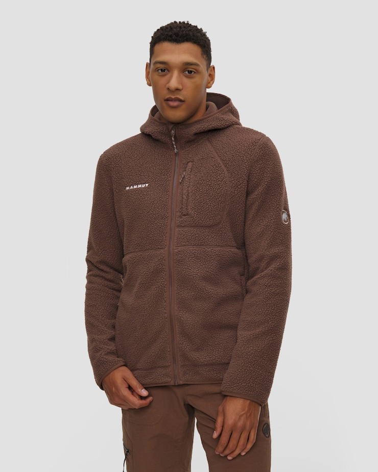 Sweat-shirt pour hommes Mammut Falera Pro ML Hooded Jacket Men marron