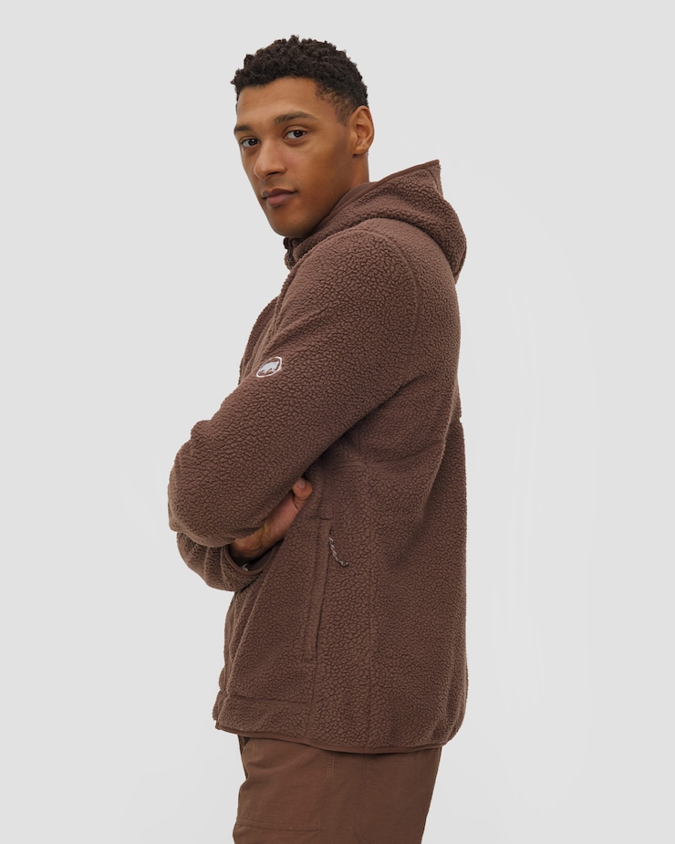 Sweat-shirt pour hommes Mammut Falera Pro ML Hooded Jacket Men marron