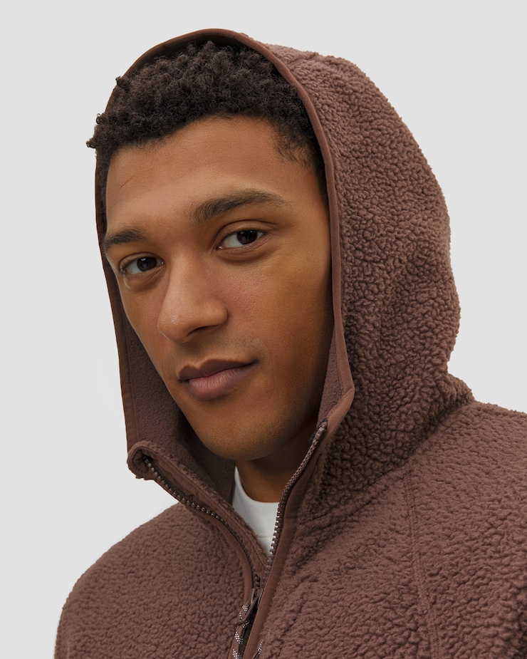 Sweat-shirt pour hommes Mammut Falera Pro ML Hooded Jacket Men marron