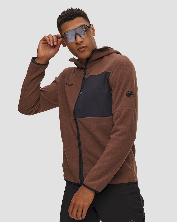 Hnědá pánská mikina Mammut Tamaro ML Hooded Jacket Men, Barva/Vzor: Brązowy,Czarny