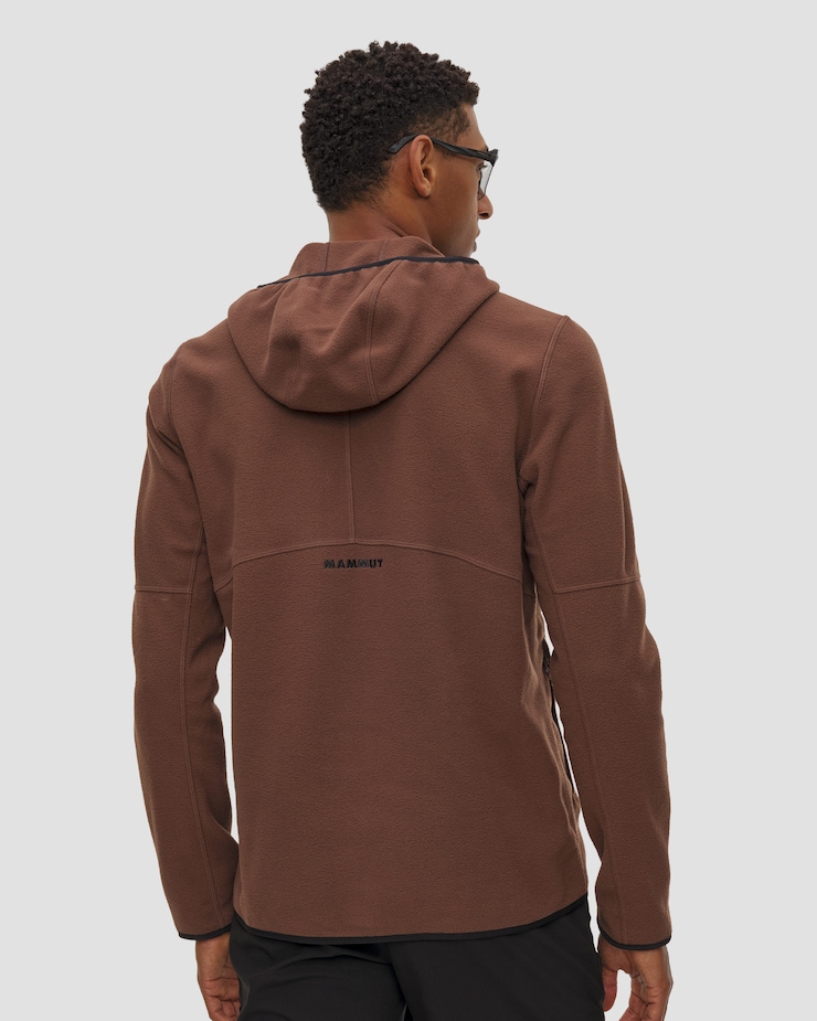 Bluza midlayer męska Mammut Tamaro ML Hooded Jacket Men brązowo-czarna