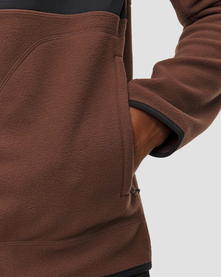 Bluza midlayer męska Mammut Tamaro ML Hooded Jacket Men brązowo-czarna
