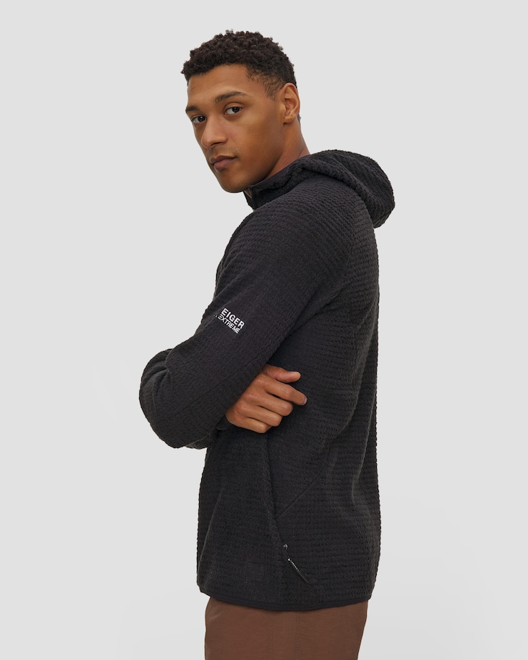 Bluza midlayer męska Mammut Eiger Free Ml Air Half Zip Hoodie Men czarna