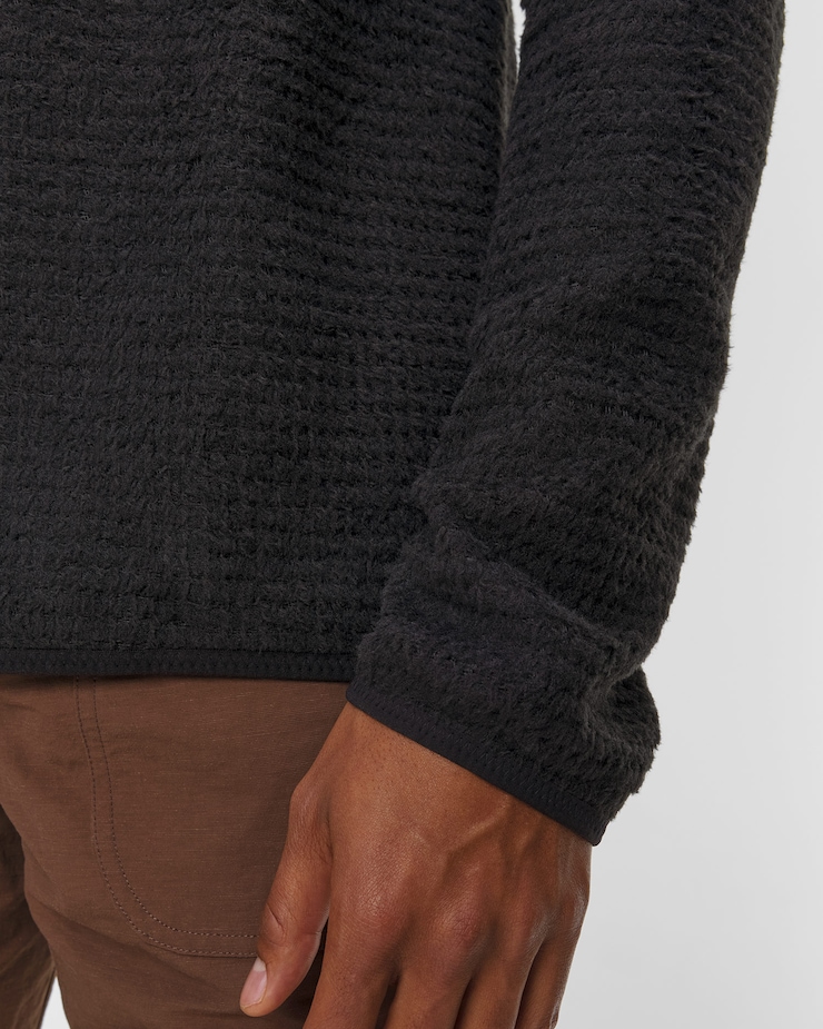 Bluza midlayer męska Mammut Eiger Free Ml Air Half Zip Hoodie Men czarna