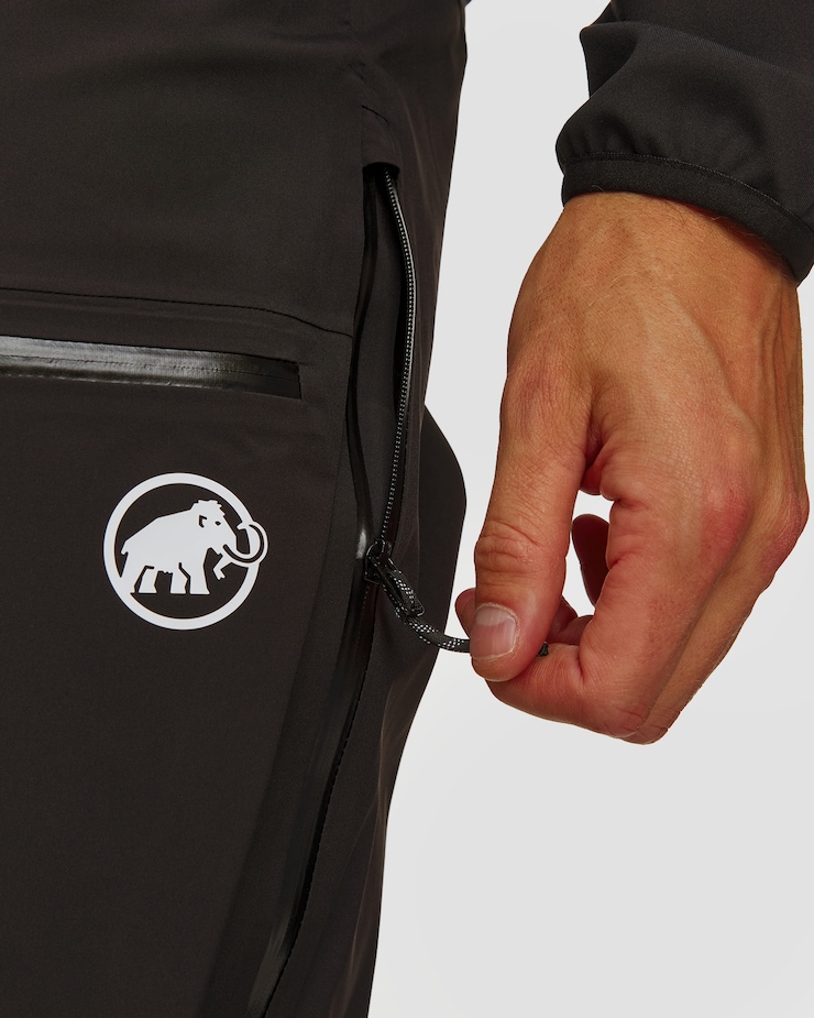 Spodnie skiturowe męskie Mammut Haldigrat light HS Pants Men czarne
