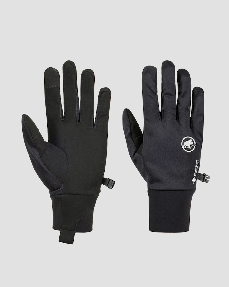 Sportovní rukavice Mammut Astro Light SO Glove v Černé Barvě, Barva/Vzor: Czarny
