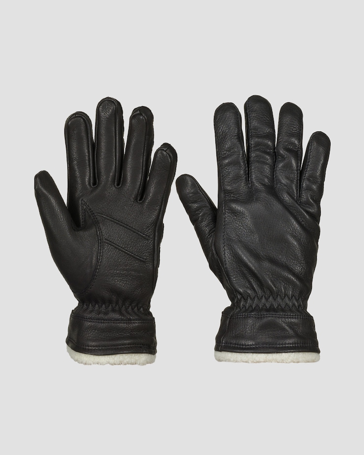 Rękawiczki damskie Hestra Buvika Deerskin czarne